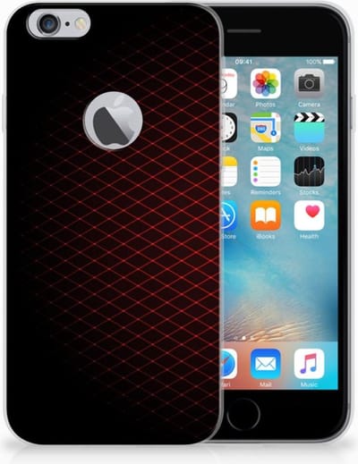 Apple iPhone 6 Plus | 6s Plus TPU bumper Geruit Rood