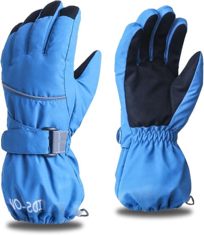 Winterse Kinderski Handschoenen - Winddicht, Warm en Fleece Gevoerd voor Skiën, Snowboarden en Schaatsen - Ideaal voor Jongens en Meisjes