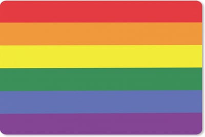 Muismat 27x18 cm - Mousepad Regenboog Vlag - Pride Vlag - Love - Muismatten
