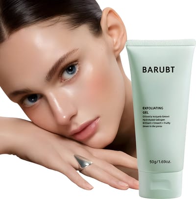 BARUBT Herbal Exfoliating Gel 50g – Zachte Gezichtsscrub met Salicylzuur & Aloe Vera – Voor Een Gladdere Huid