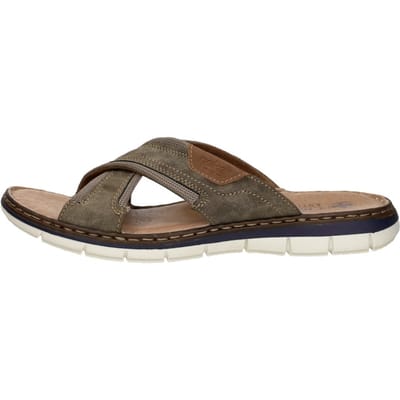 Rieker Heren Slipper 25182-25 Taupe - Maat 41