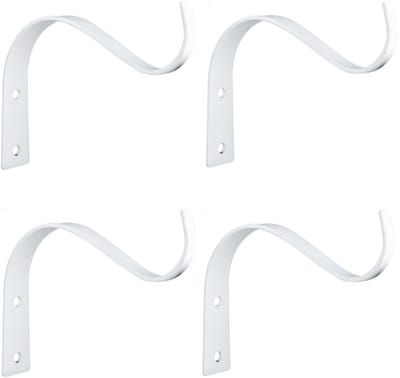 Dailygoods- Muurhaken 4 Stuks - Metalen Wandhaken - Decoratieve Haken - IJzeren Plant Hanger - Roestvrij en Duurzaam - Minimalistisch Ontwerp