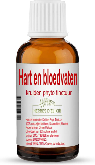 Herbes D'elixir Hart en Bloedvaten Tinctuur - 100 ml - Gunstige invloed op hart en bloedvaten