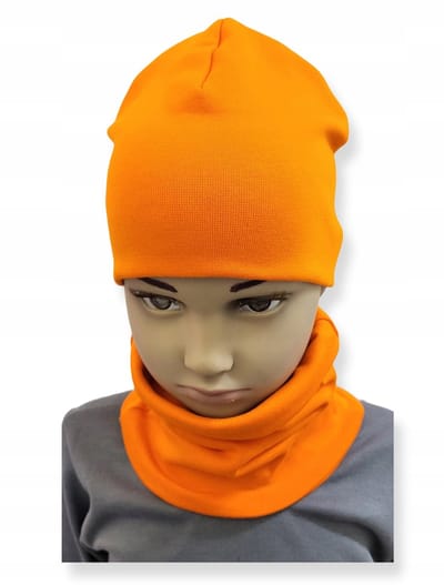 Dartomik Serie - Babykleding Set - Czapka en Komin - 40-44 cm - Oranje
