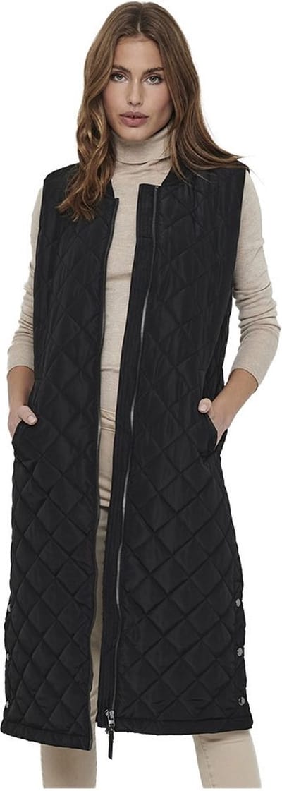 ONLY - ONLJESSICA X-LONG QUILTED WAISTCOAT OTW - Dames - Gewatteerde jassen