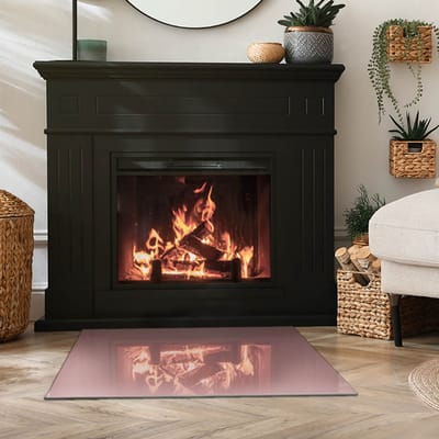 Coloray Vloerplaat Houtkachel - Plaat onder Houtkachel - 80 cm x 60 cm - Kachel Onderplaat - Roze Vloerplaat Kachel - Onderplaat - Onderplaat Kachel - Houtkachel Vloerplaat - Onderplaat Voor Houtkachel