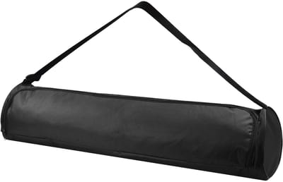 Dailygoods - Yogamattas groot, draagbare waterdichte yogamat draagtas zwart volledige rits oefening yogamat draagtas met verstelbare riem, yogamat mat met lange schouderriem voor dames en heren