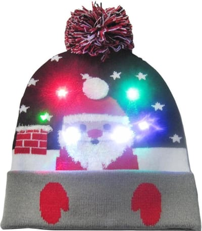 Kerstmuts Met Lichtjes - LED - 01