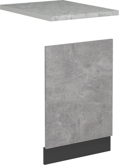 Vicco R-Line Voorpaneel vaatwasser – 45 cm, WB Marmer Beton