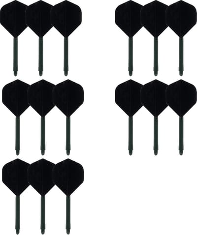 5 Twin Packs dartShafts - dartFlights Multipack - Zwart - Cadeau
