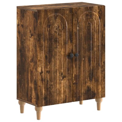 vidaXL - Badkamer - Opbergkast - ALKMAAR - Gerookt - eiken - 59,5 - x - 31 - x - 80 - cm