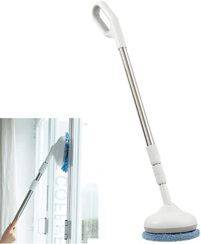 Draadloze Reiniger - Glazen Dweil - Ramen Schoonmaken - Lichtgewicht Ontwerp - Tot 140cm - Wit