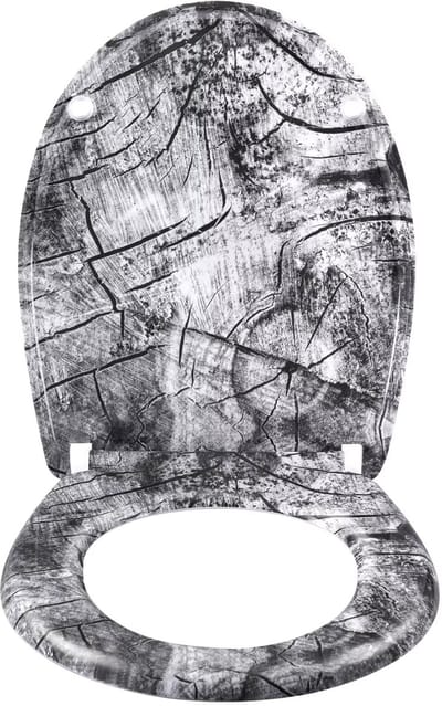 Antibacteriële Toiletbril Woody - Met Softclose - Universeel - Toiletbrillen met print - WC Bril - Toiletzitting