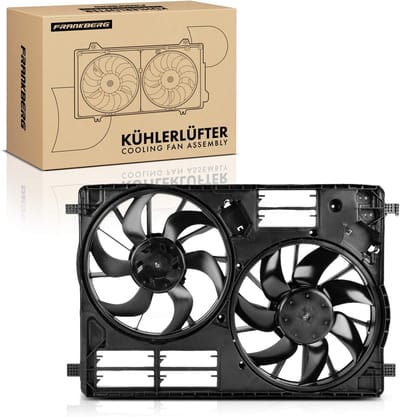 Frankberg 1x Motorradiator dubbelventilator