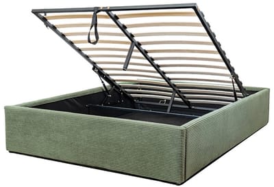 CALICOSY - Opbergbed 140x190 cm bekleed met fluweel - ROMY
