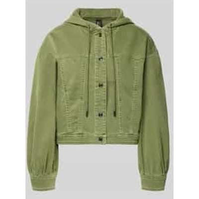 jeansjack met capuchon en steekzakken