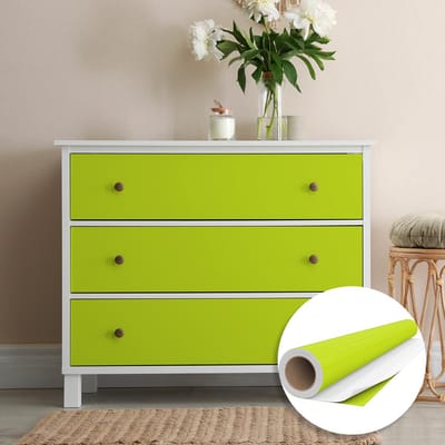 Waterdichte zelfklevende vinylsticker op rol per meter - Afwasbare sticker voor keuken, meubels, kasten, deuren - 60 cm x 10 m - Pastelgroen
