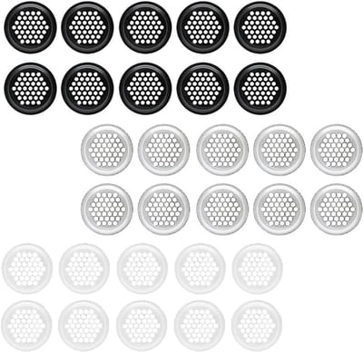 30x Ronde Ventilatie Rooster RVS 35mm | Lucht Ventilatiegaas voor Meubels