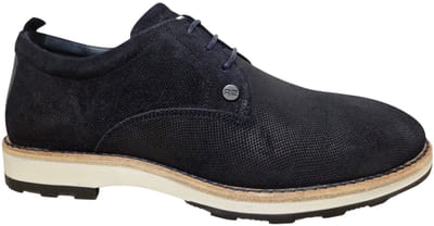 Rehab Pozato Sue Weave 8100 DBLU Veterschoenen Blauw Suede Heren - Blauw - 43