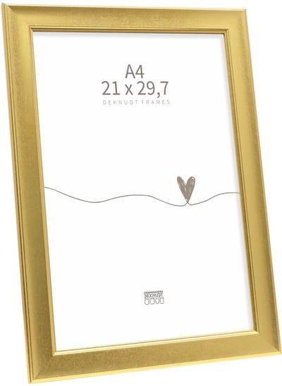 Deknudt Frames fotolijst S244A1 - klassiek goud - foto A4 - 21x29,7 cm