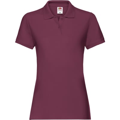 Fruit of the Loom Dames/dames Premium Poloshirt (Bourgondië)