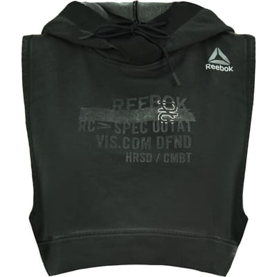Reebok Combat Glory Mouwloze Training Cropped Zwart Vrouwen Hoody BK3879