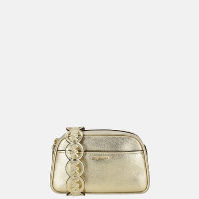 Michael Kors Jet set crossbody tas pale gold