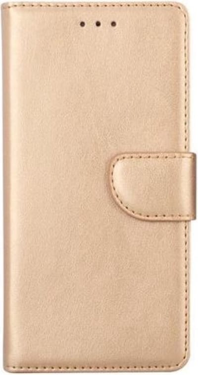 LuxeBass Hoesje geschikt voor Sony Xperia XA1 - Bookcase Goud - portemonnee hoesje gsm hoesje - telefoonhoes - telefoonhoesjes