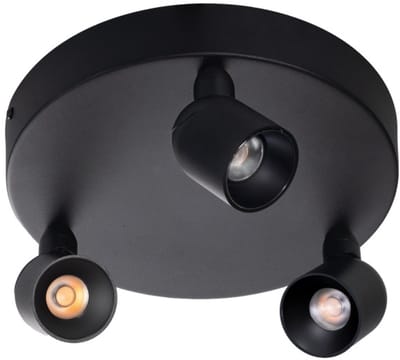 ETH Dennis Spot rond 3L 8W Dimbaar 2700K 300x40cm Zwart