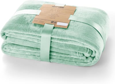 Zachte Knuffeldeken 150 x 200 cm - Pepermunt Microvezel Fleece