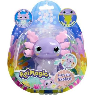 Animagic Let's Glo Axolotl Pastel - Speelfiguur - Lichtgevende Axolotl