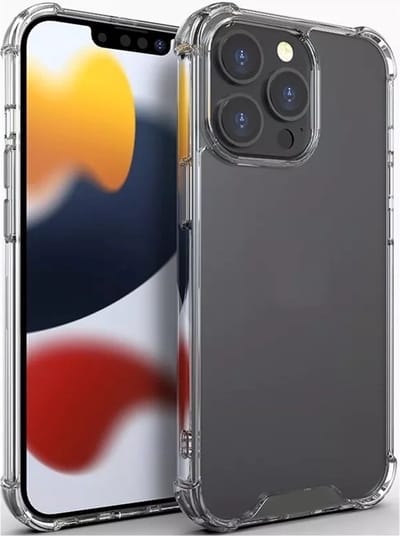 Schokbestendig Hoesje KKG - Crystal Clear Back Cover Geschikt voor: Apple iPhone 13 | Transparante achterkant PC & TPU Bumper