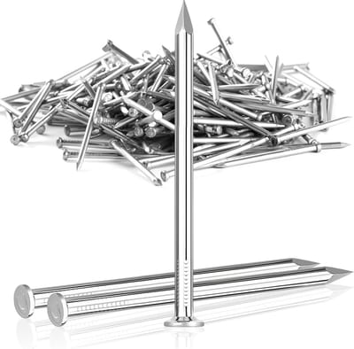 100x 40mm Stalen Spijkers voor Beton, Hout en Metselwerk - Gegalvaniseerd