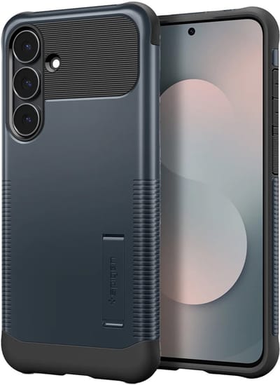 Spigen Slim Armor Backcover geschikt voor MagSafe geschikt voor Samsung Galaxy S25 FE - Metal Slate