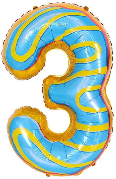 Dailygoods- Donuts Ballon 32 Inch - Folieballon - Verjaardag Decoraties - Heliumkwaliteit - Digitale Ballon - Hoge Kwaliteit Aluminium Film - Feestballon