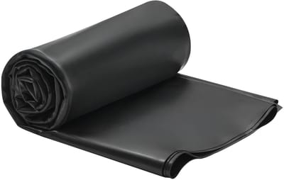 Rolgroofbedekking, 4,5 x 6 meter, 45 mil EPDM-rubbermateriaal, duurzaam en weerbestendig, bestand tegen extreme temperaturen, flexibel ontwerp voor eenvoudige installatie, geschikt voor campers, daken en vijvers