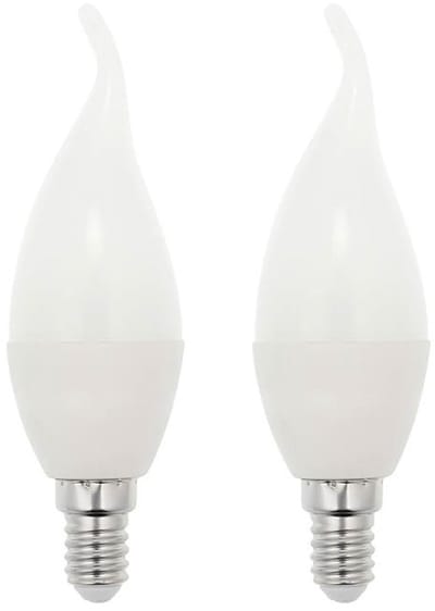 VITO LED Kaarslamp C37 E14 - 6.5W (vervangt 50W) - 507lm - 2700K - 220-240V - Ø37mm - Energiezuinig - 2 stuks