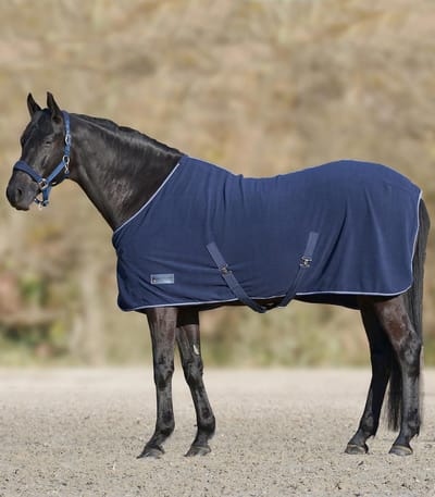 Waldhausen Fleece Deken Economic Met Buik - Nachtblauw  - 175 cm
