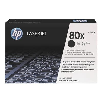 HP CF280X nr. 80X toner cartridge zwart hoge capaciteit (origineel)