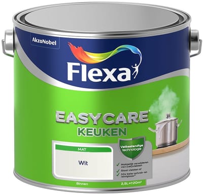 Flexa - Easycare Keuken - Wit - Mengverf - 2,5 L