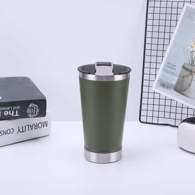 Bierglazen met Flesopener Roestvrij Staal Dubbele Vacuümisolatie Om de Kou te Beschermen IJsbar Auto 17oz