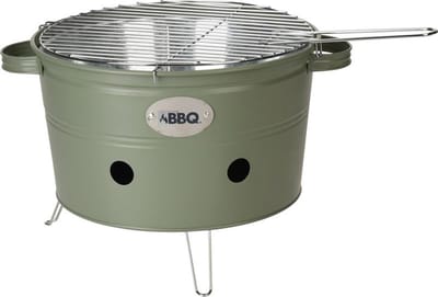 BBQ teil Ø34,5cm x 20cm mat groen