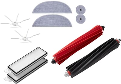 Onderhoudspakket (Wit) incl. dweil - Compatible met Roborock S8 Max Ultra & MaxV Ultra