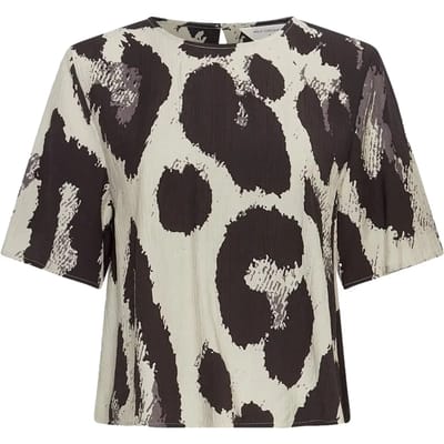 MSCH Copenhagen Mschkaralie Jusia 2/4 Top Tops & T-shirts Dames - Shirt - Multi - Maat XS