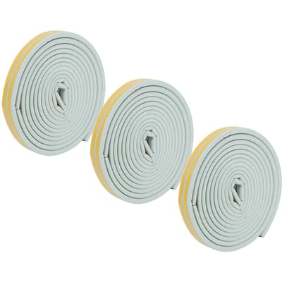 3 Stuks Deurafdichtingsstrip Dik Geïsoleerd Schok Geluidsabsorptie Zelfklevende Tochtstrip voor white