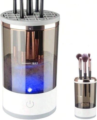 S&E Elektrische Make-up Borstelreiniger – Automatisch Roterend, Geschikt voor Alle Maten Make-up Borstels