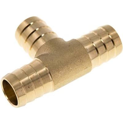19 mm Messing T-Slangkoppeling
