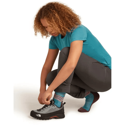 Icebreaker Hike+ Medium Crew Wandelsokken Dames (Maat - M, Kleur - Topaz/Java/Acid Pink)