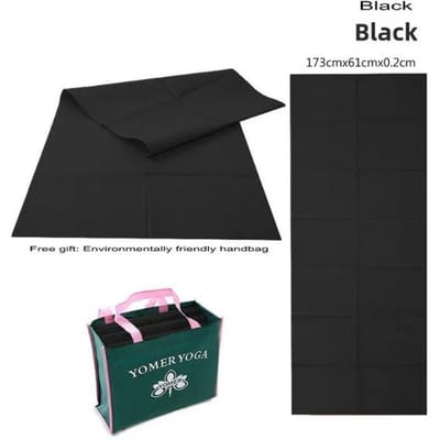 Oefening Pilates Opvouwbare PVC Yoga Mat Strand Reiskussen voor Rugoefening Thuis FITNESS Afvallen Meditatie