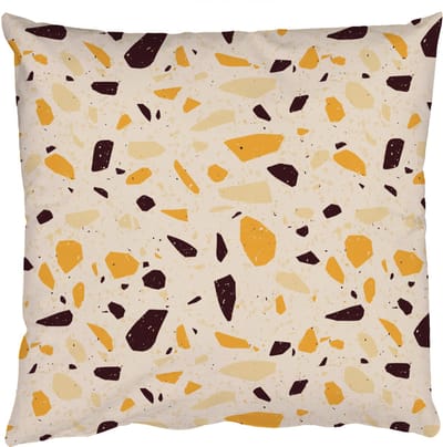 Sierkussens - Kussentjes Woonkamer - 50x50 cm - Terrazzo - Patroon - Geel -
